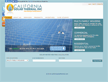 Tablet Screenshot of californiasolarthermal.com